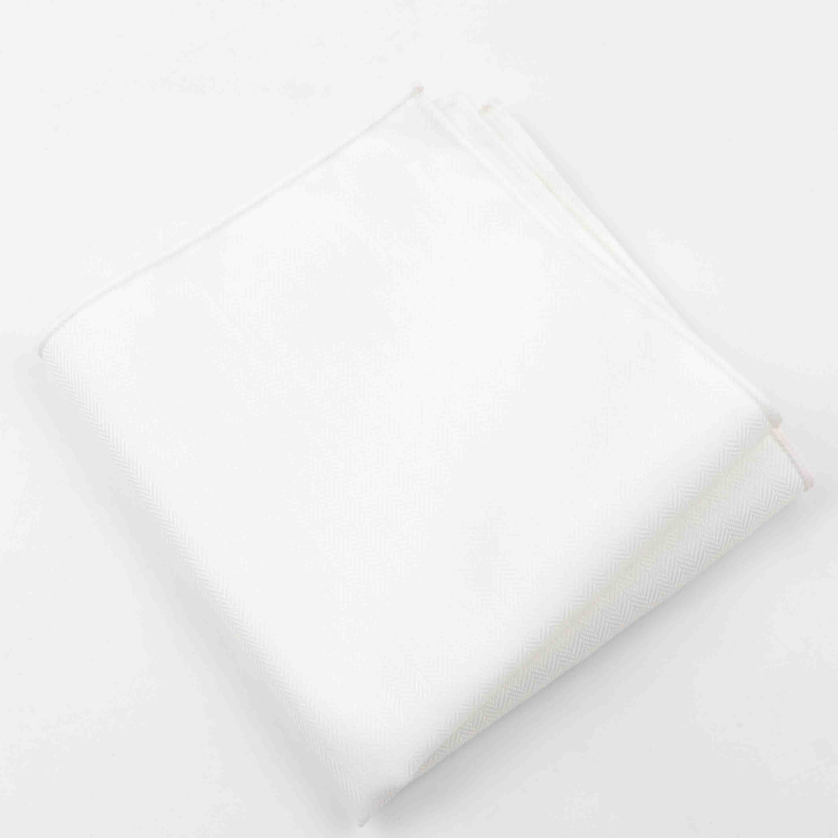 Solid Colour Cotton Handkerchief GR White 