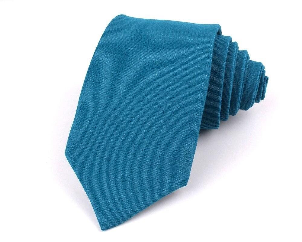Solid Cotton Tie GR Blue 