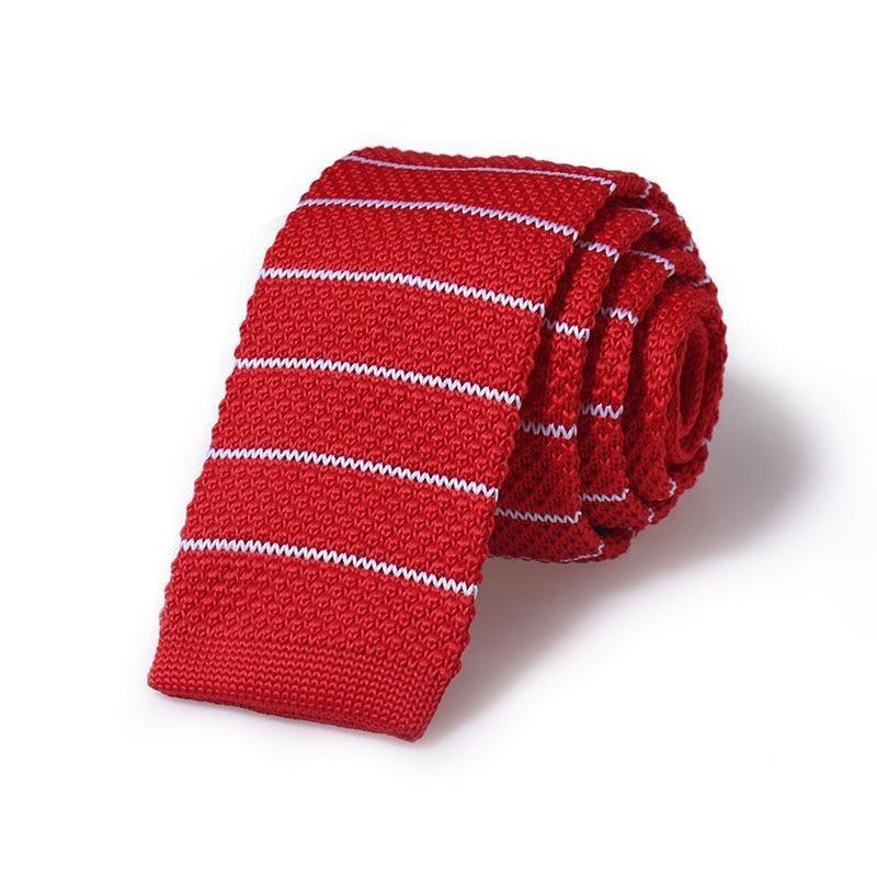 Solid Flat End Knitted Tie GR 