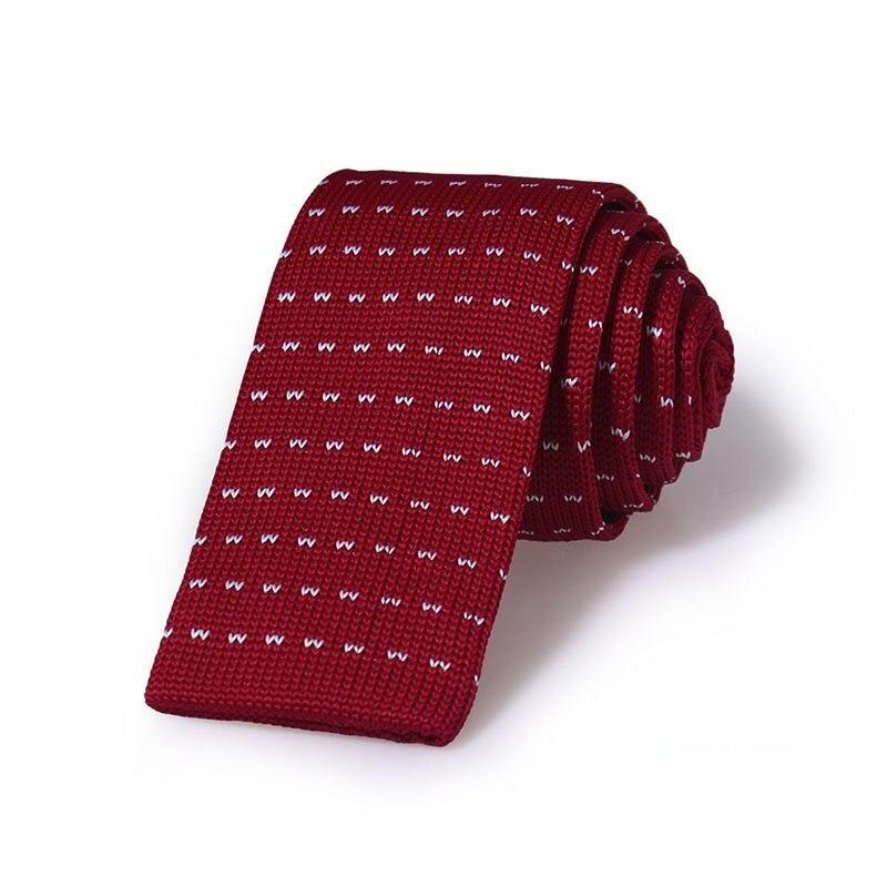 Solid Flat End Knitted Tie GR 