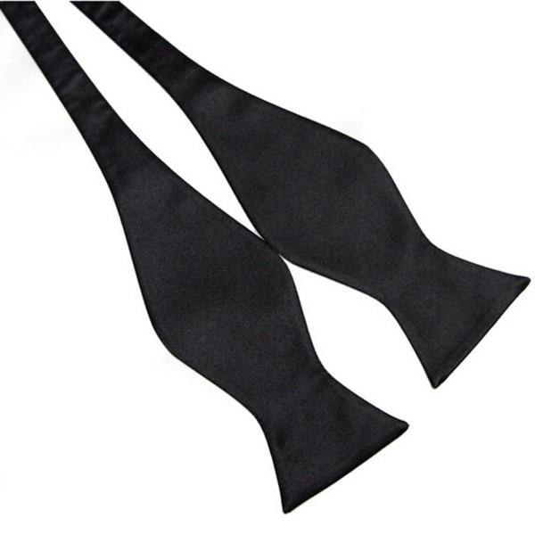 Solid Self-Tie Bow Tie GR Black 
