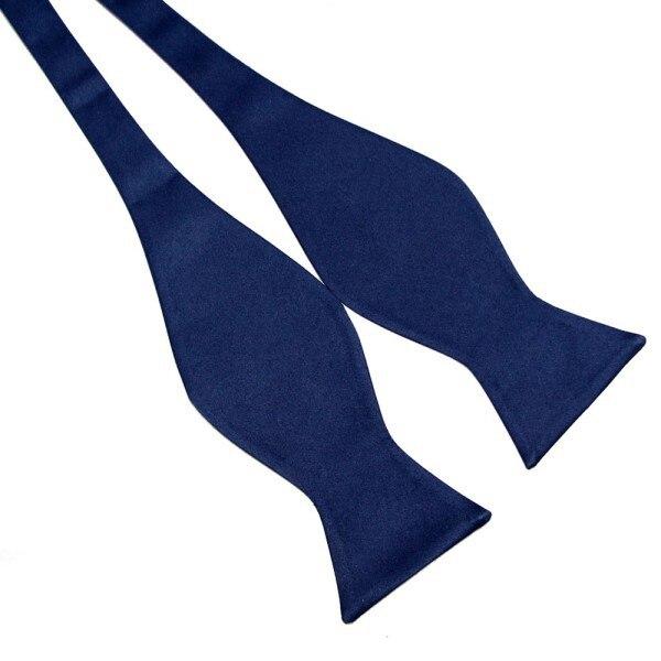 Solid Self-Tie Bow Tie GR Blue 