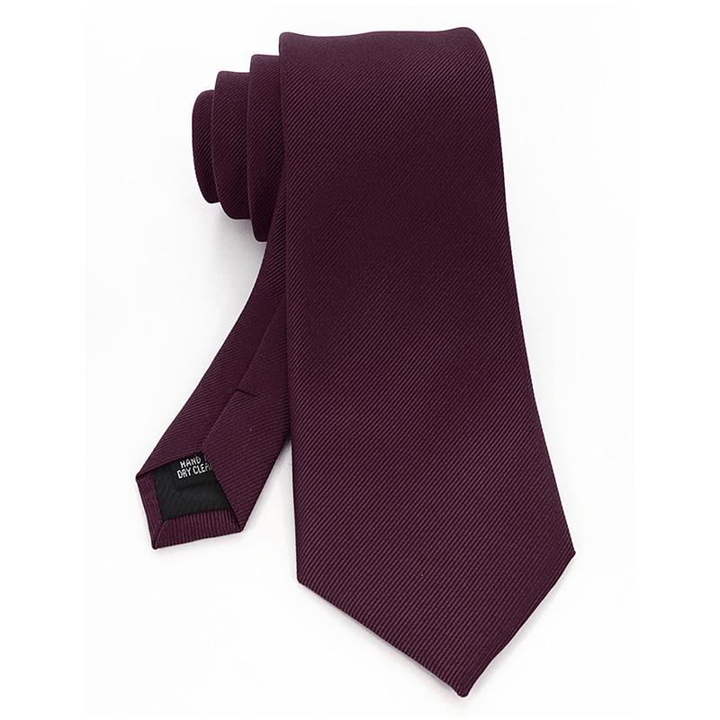 Solid Silk Twill Tie GR Bordeaux 