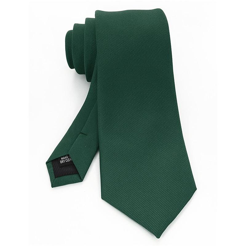 Solid Silk Twill Tie GR Dark Green 