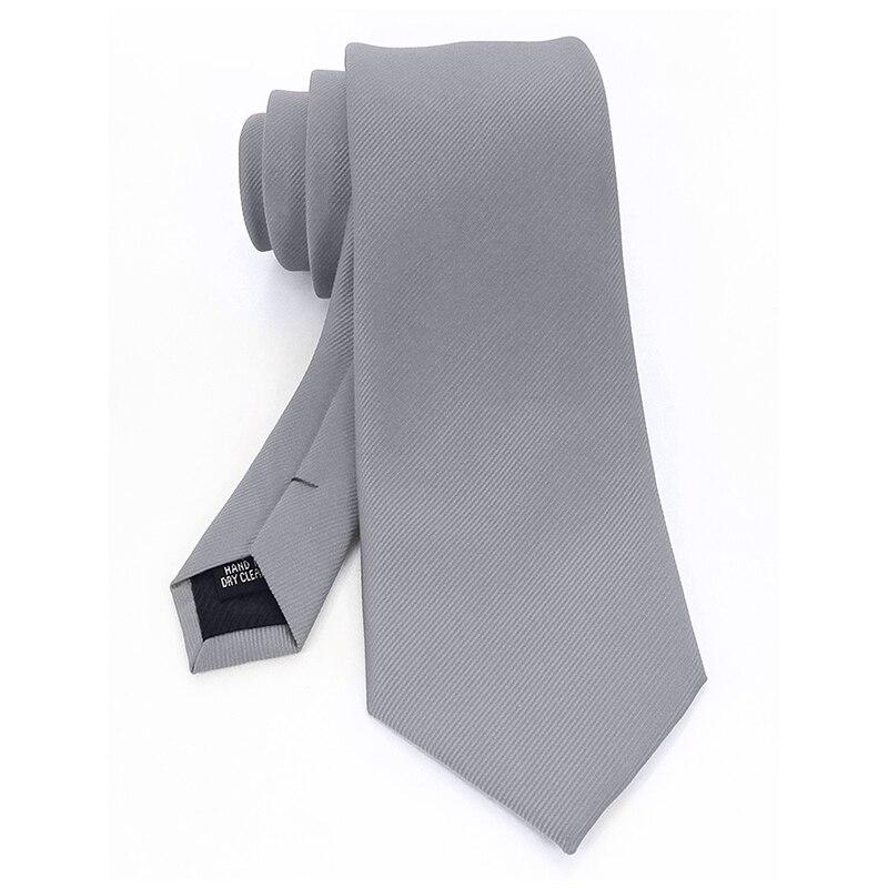 Solid Silk Twill Tie GR Light Grey 
