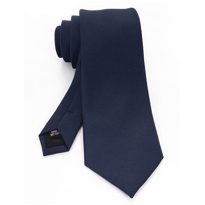 Solid Silk Twill Tie GR Navy Blue 