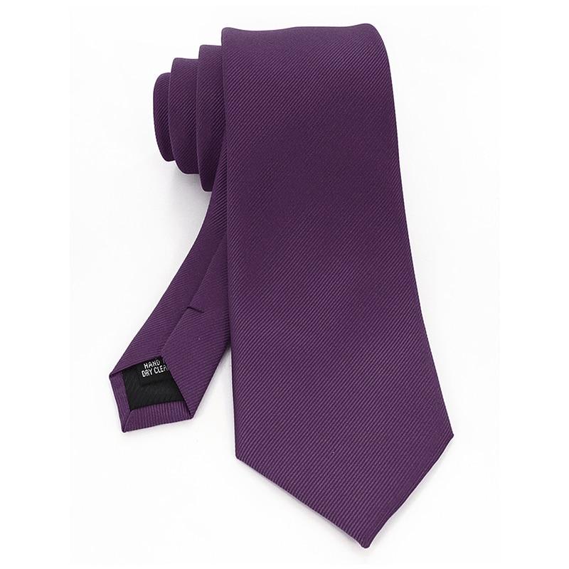 Solid Silk Twill Tie GR Purple 