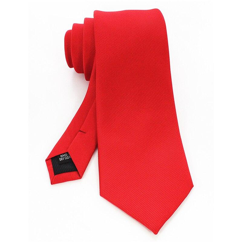 Solid Silk Twill Tie GR Red 