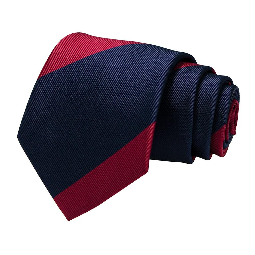 Striped Silk Tie GR Red 