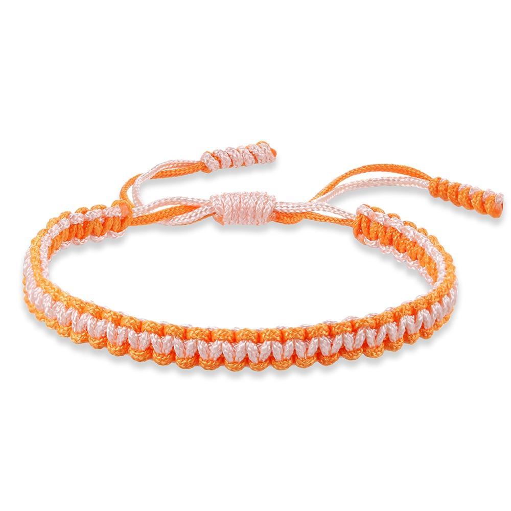 Tibetan Paracord Bracelet GR orange 