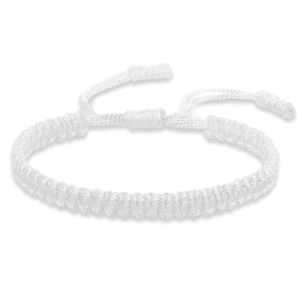 Tibetan Paracord Bracelet GR white 