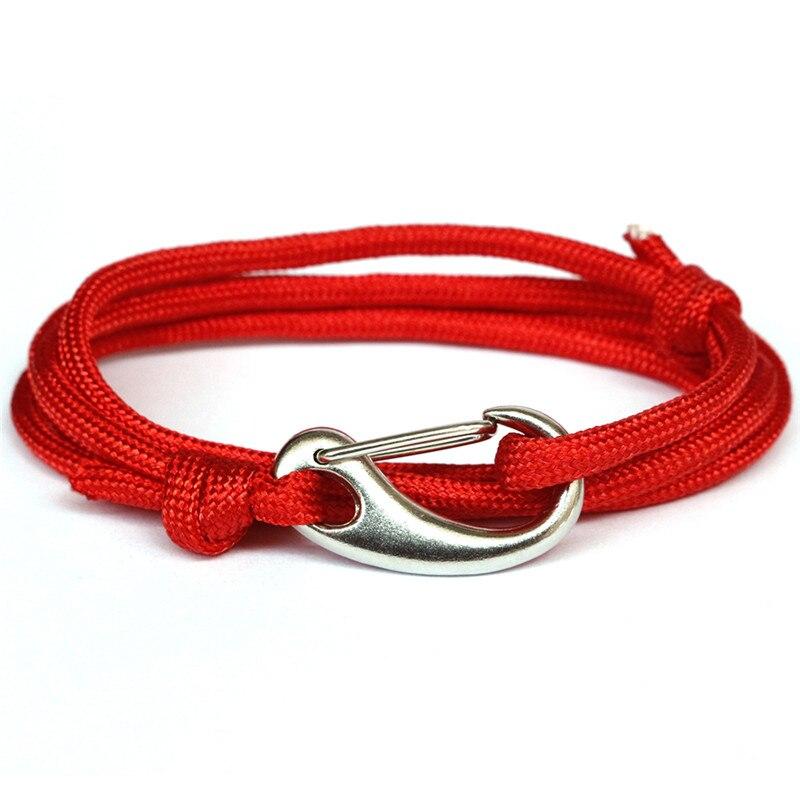 Tony Safety Clasp Parachute Cord Bracelet GR Red 