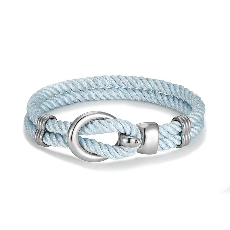 Treviso Rope Bracelet GR Light Blue 