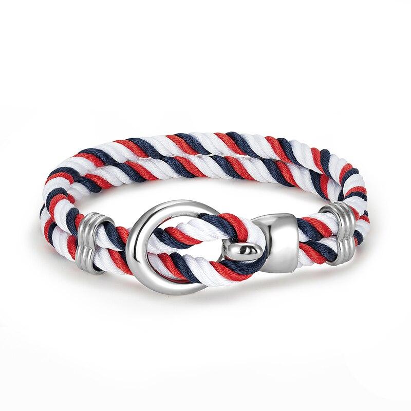 Treviso Rope Bracelet GR Red & White 