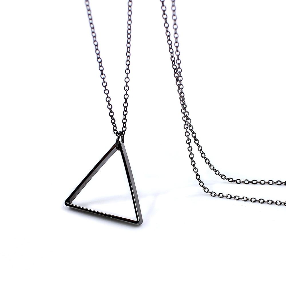 Triangle Minimal Pendant Necklace GR 