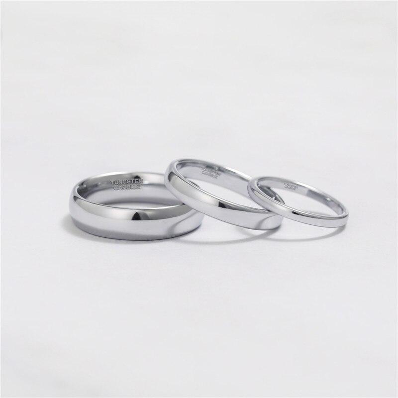 Tungsten Carbide Silver-Tone Polished Ring GR 