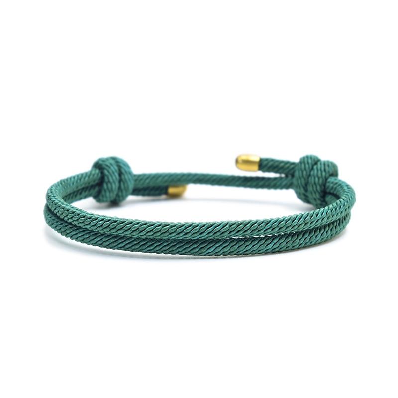 Ulf Minimalist Double Rope Bracelet GR Green 