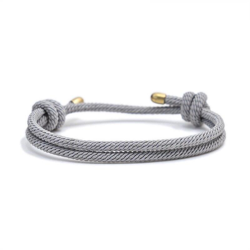 Ulf Minimalist Double Rope Bracelet GR Grey 