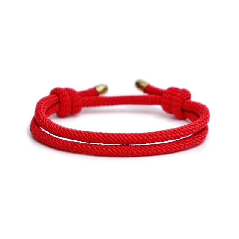 Ulf Minimalist Double Rope Bracelet GR Red 