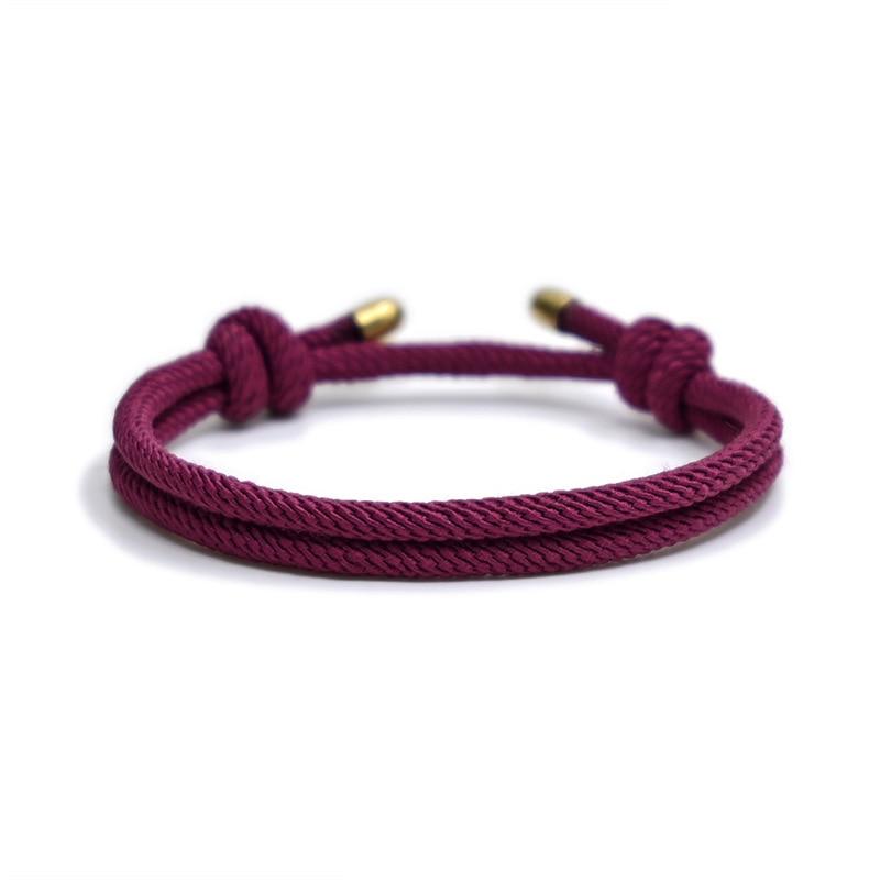 Ulf Minimalist Double Rope Bracelet GR Violet 