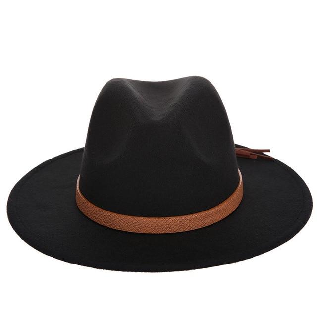 Valencia Fedora Hat With Leather Band gntlmnrls Black 56-58CM 