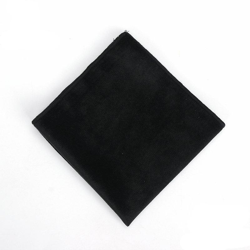 Velvet Pocket Square GR Black 