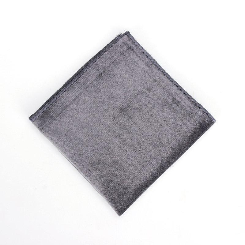 Velvet Pocket Square GR Grey 
