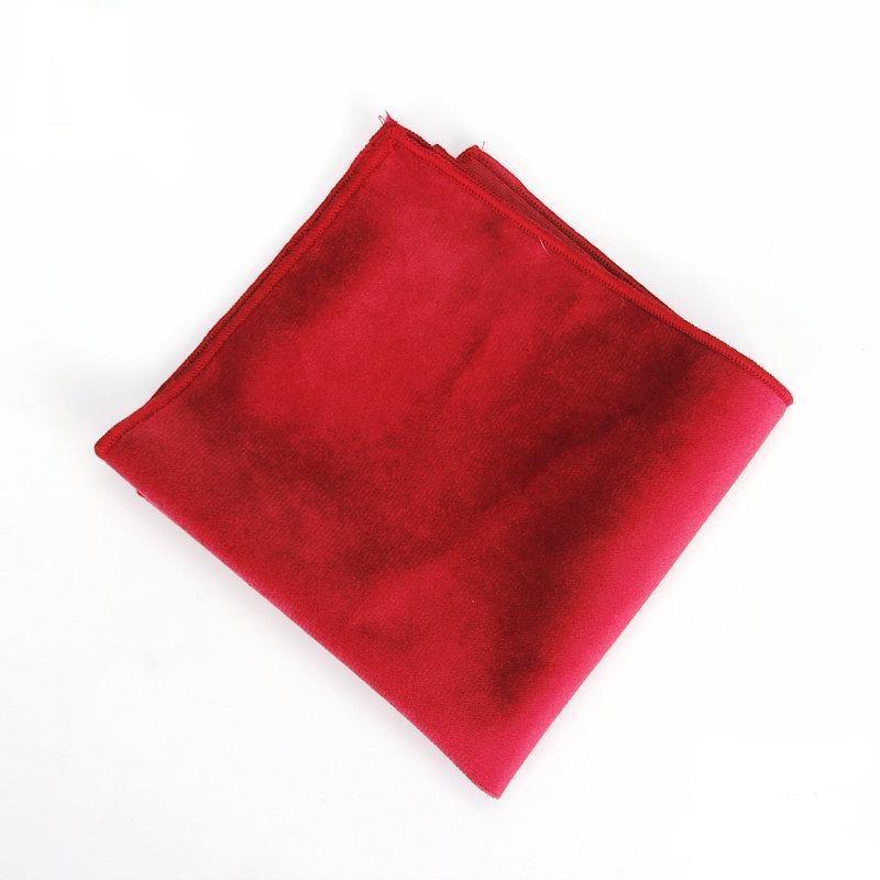 Velvet Pocket Square GR Red 
