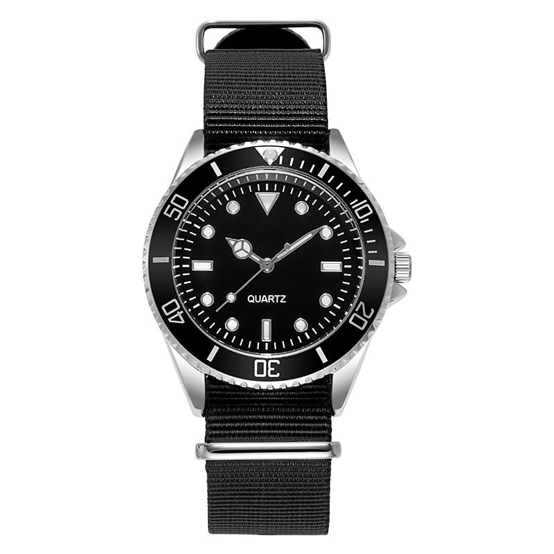 Victor Stainless Steel Sport Watch With Nylon Strap GR Black 