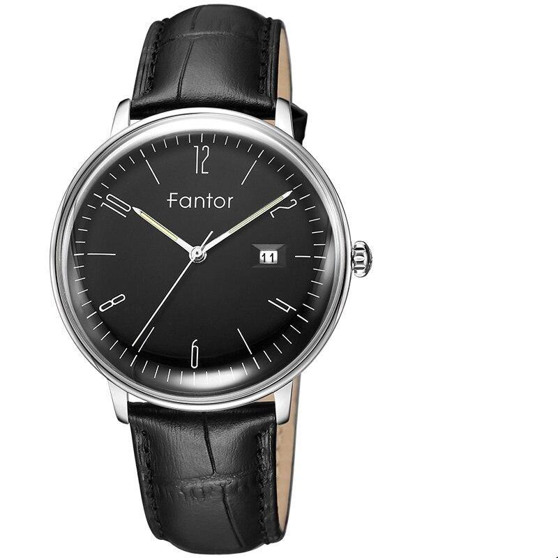Vinci Classic Business Watch Fantor Silver & Black Dial 