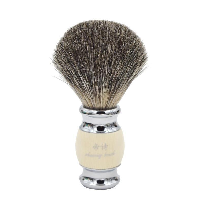 Vintage Pure Badger Hair Shaving Brush GR Beige 