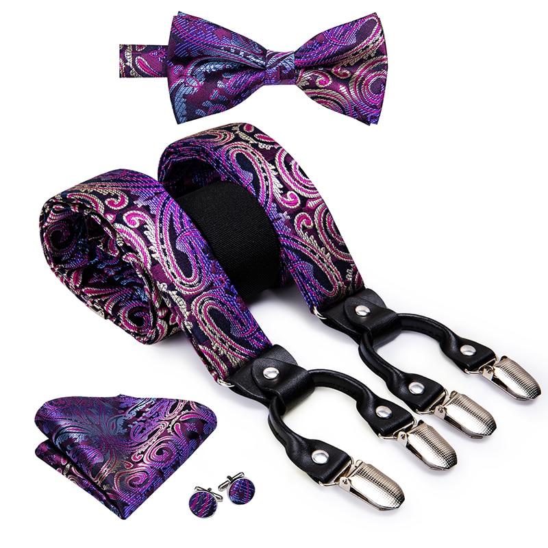 Williams Complete Suit Silk Accessory Set GR Jacquard Purple 