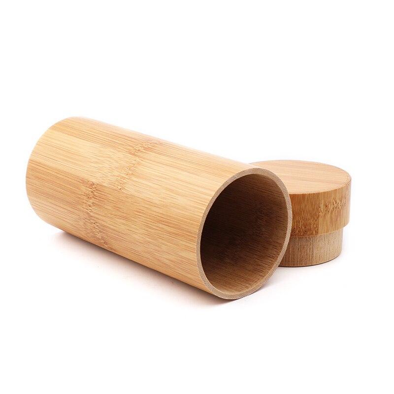 Wooden Round Bamboo Sunglass Case GR 