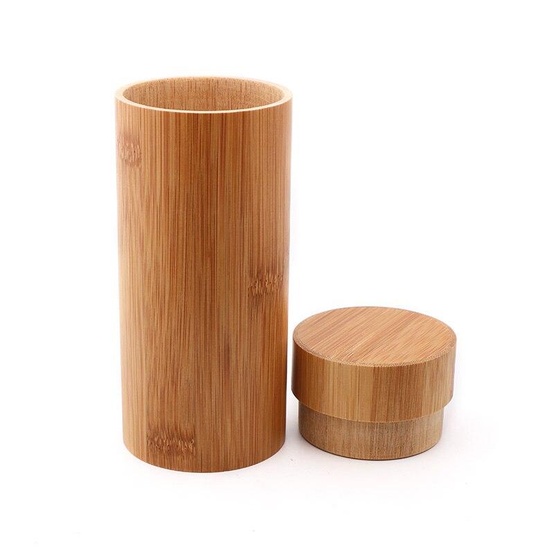 Wooden Round Bamboo Sunglass Case GR 