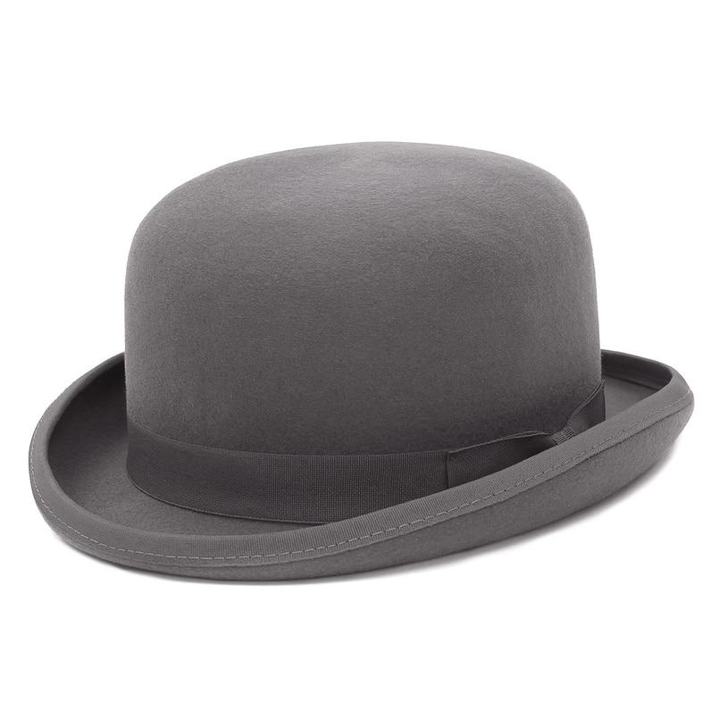 Wool Felt Bowler Hat GR Gray China S (55cm)